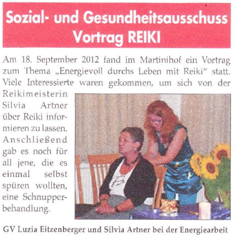 Sozial- und Gesundheitsausschuss - Vortrag Reiki